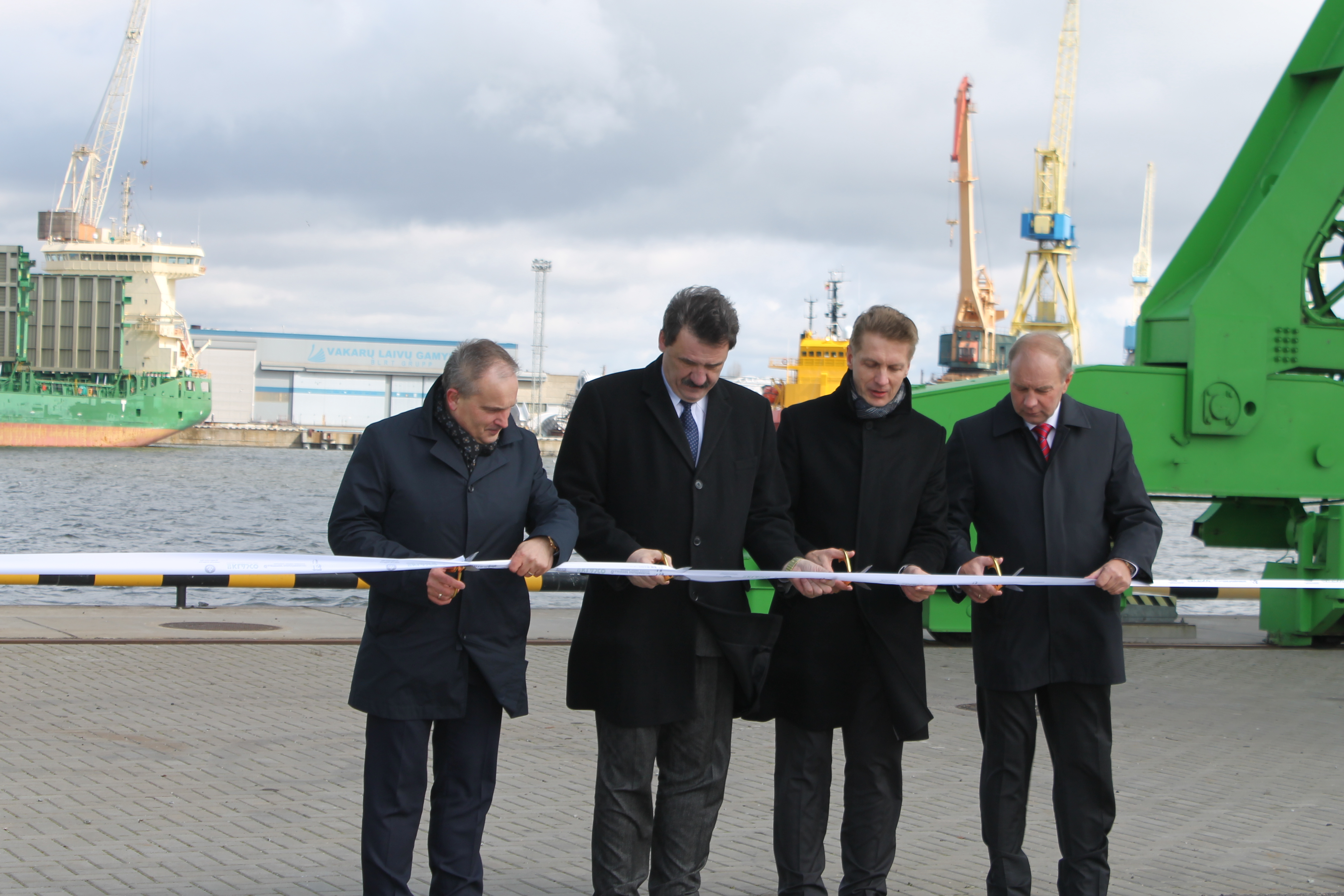 Klaipėdos uostas praplėstas nauja krantine